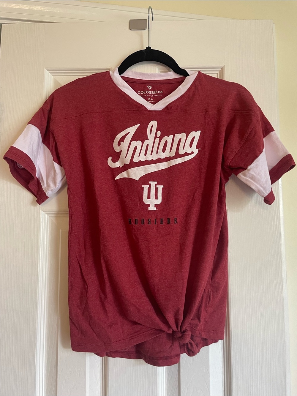 Colosseum Garnet & White Indiana Short Sleeve Tee